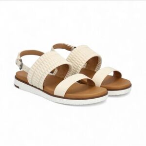 NWOT MARKET & SPRUCE Tahlia Ruched Sport Sandal in Off-White - Size 7